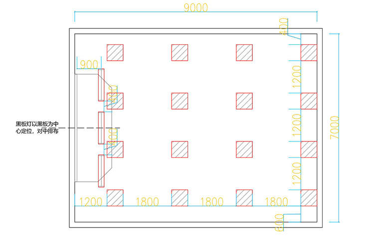 舞蹈室LED護（hù）眼燈光改造安裝圖紙