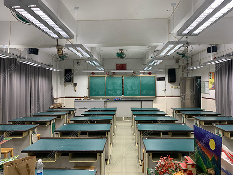 五羊中學物理（lǐ）實驗（yàn）室教室（shì）護眼燈光改造-3